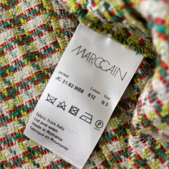 Marc Cain Green and Red Blazer size 12 - Picture 2 of 5
